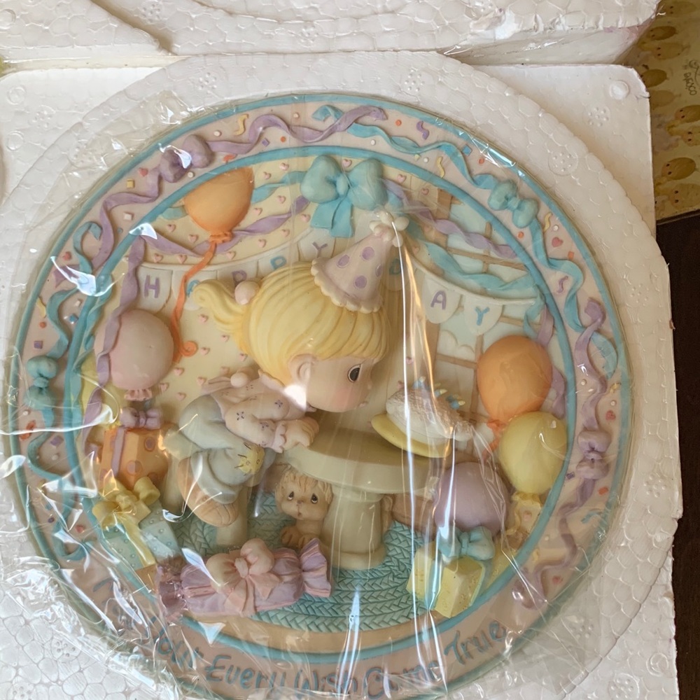 New Precious Moments Girl Birthday Cake Plate